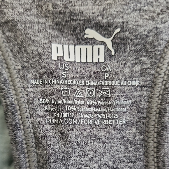 Puma Women's Charcoal Sports Bra - Picture 4 of 7